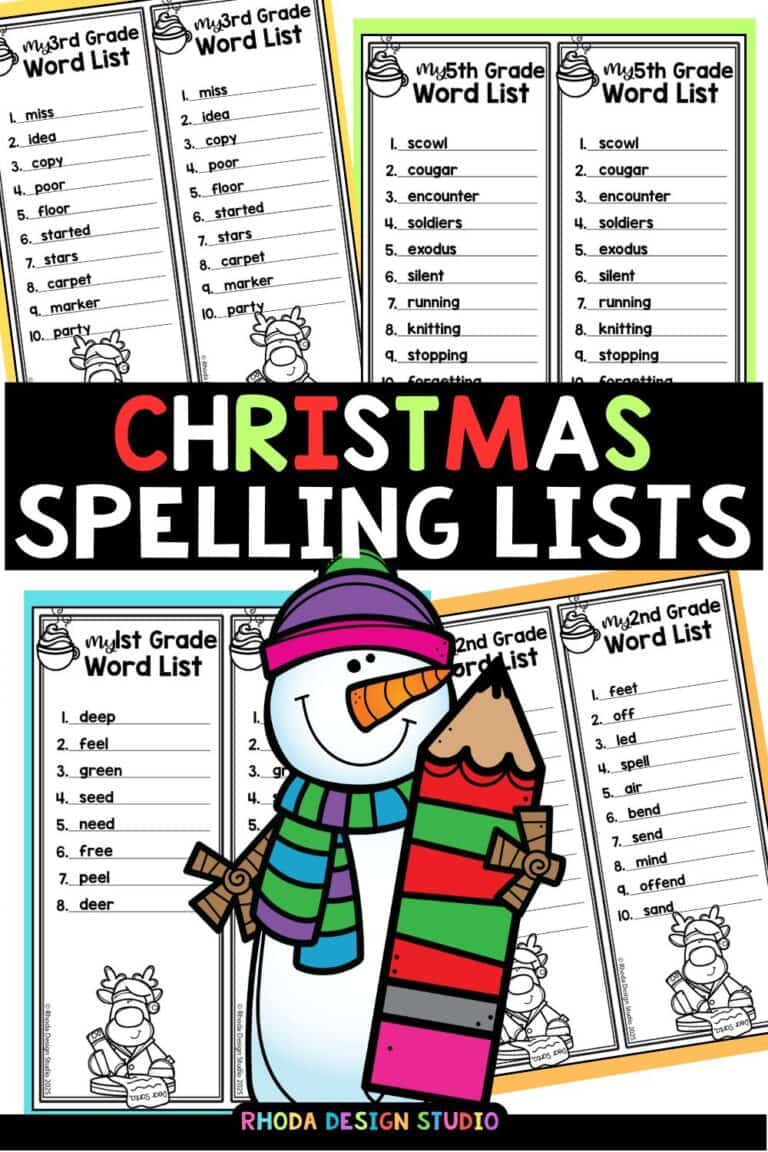 free christmas spelling lists festive word work free christmas spelling worksheets Free Christmas Spelling Lists: Festive Word Work | Free Christmas Spelling Worksheets