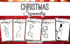 Free Christmas Symmetry Pages – Hess Unacademy | Free Christmas Symmetry Worksheets
