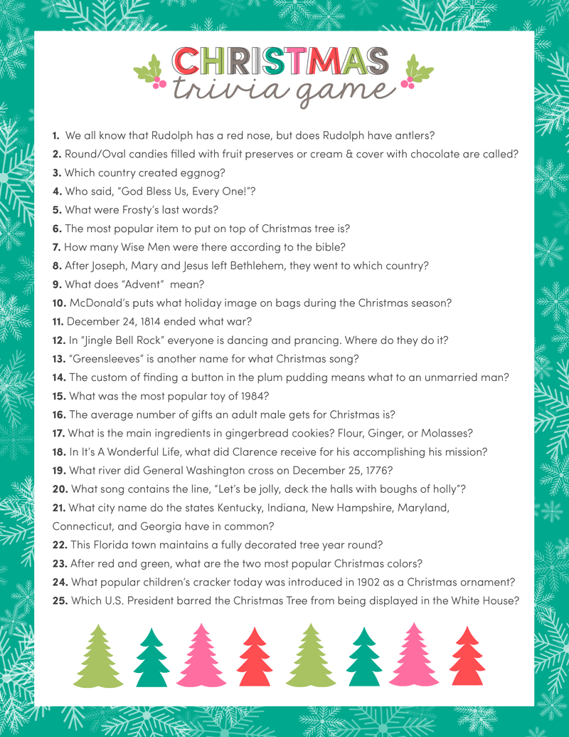 free christmas trivia printables games for the family lil luna christmas trivia worksheets Free Christmas Trivia Printables {Games For The Family!} | Lil' Luna | Christmas Trivia Worksheets