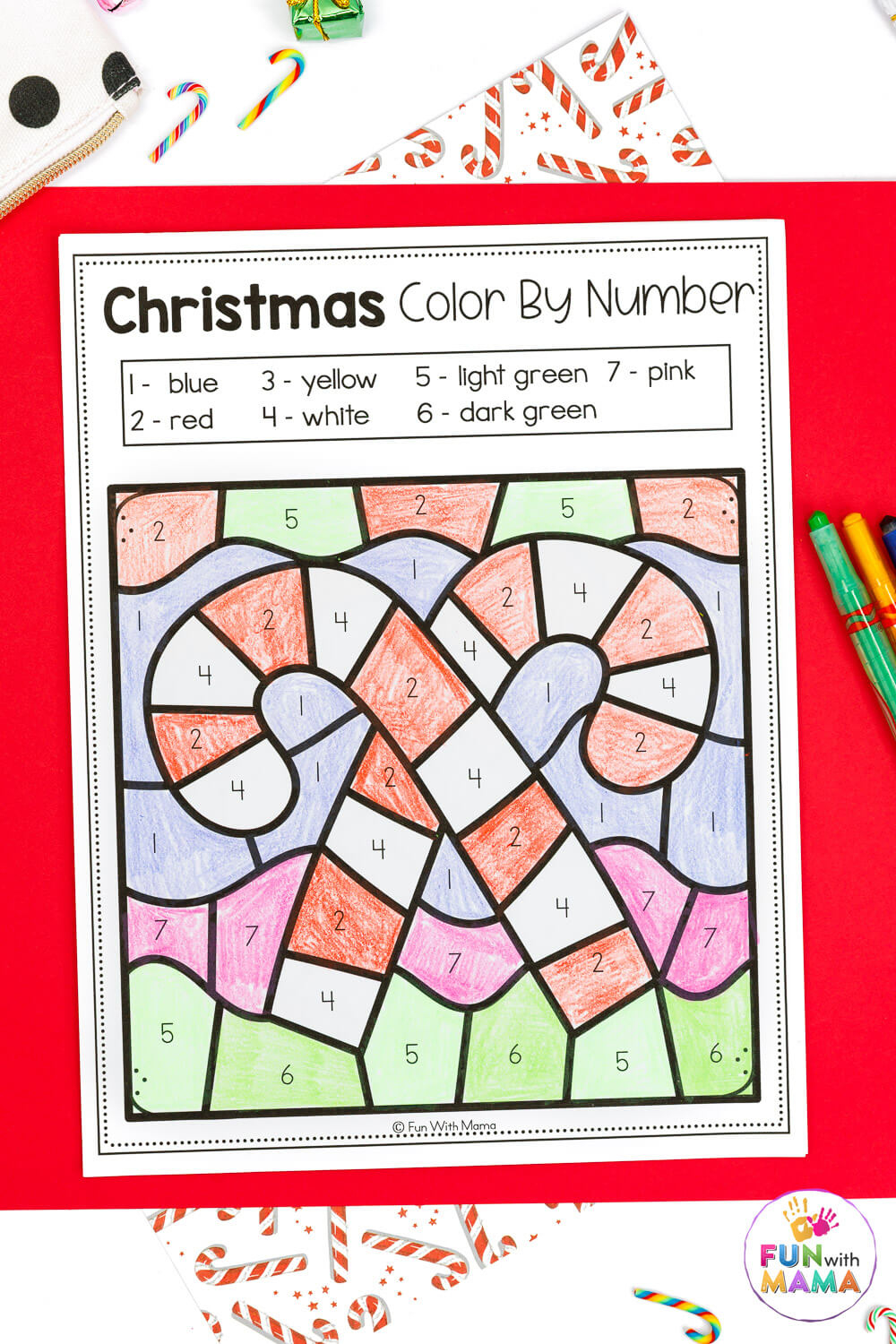 free colornumber christmas pages christmas color by code worksheets Free Colornumber Christmas Pages | Christmas Color By Code Worksheets
