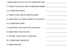 Christmas Worksheets Games For Adults