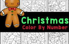 Free Printable Christmas Colornumber Worksheets | Christmas Worksheets Color By Number