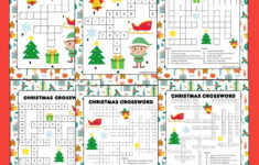 Christmas Crossword Puzzle Worksheets Christmas Crossword Puzzle Worksheets