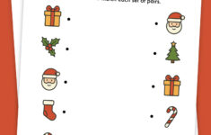 Christmas Word Match Worksheets