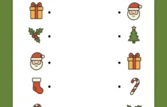 Free Printable Christmas Matching Worksheet - Pjs And Paint | Free Printable Christmas Matching Worksheets