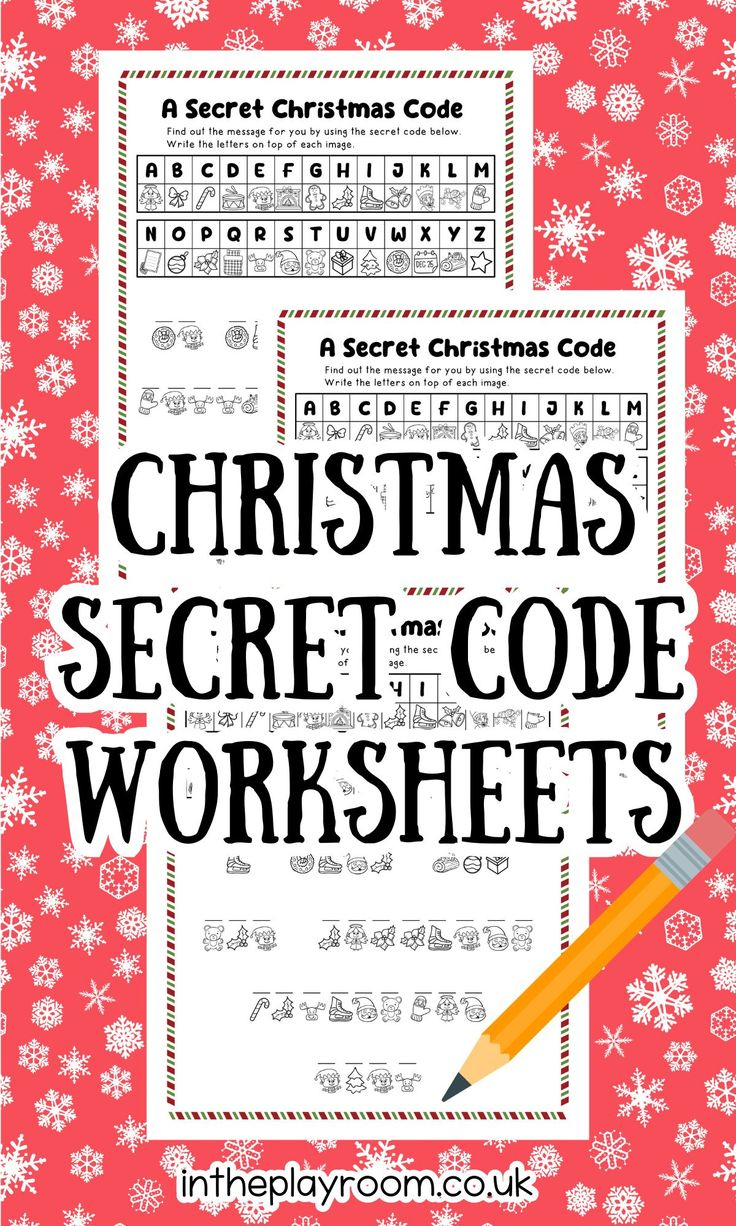 Free Printable Christmas Secret Codes For Kids | Christmas Secret Code Worksheets