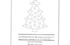 Christmas Tree Tracing Worksheets Christmas Tree Tracing Worksheets