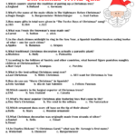 Free Printable Christmas Trivia Quiz | Christmas Trivia Worksheets