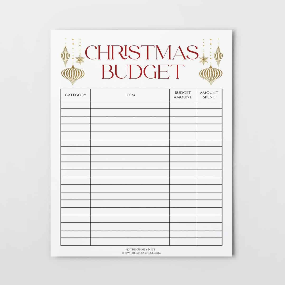 free printable save money with this christmas budget printable christmas list budget worksheets Free Printable!} Save Money With This Christmas Budget Printable | Christmas List Budget Worksheets