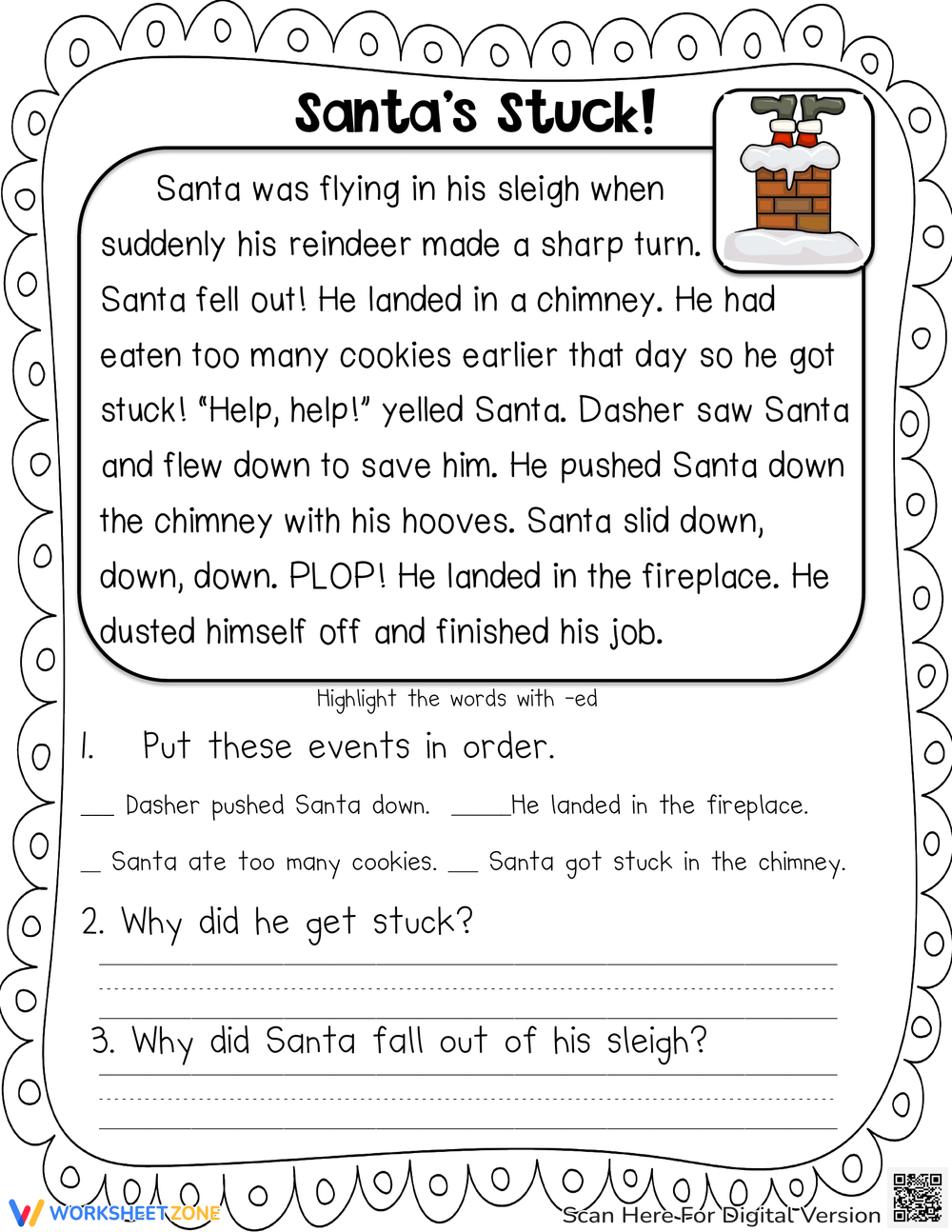 Grade 2 Christmas Comprehension Worksheets Fill In The Blanks | Free Christmas Reading Comprehension Worksheets For 2Nd Grade