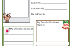 Grade 2 Christmas Worksheets | All About My Christmas Worksheets