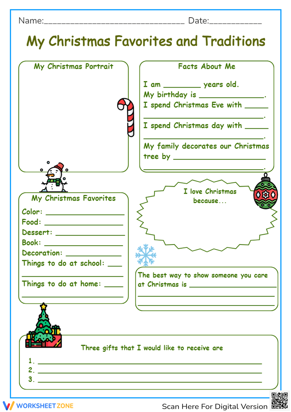 Grade 4 Christmas Worksheets | All About Christmas Worksheets