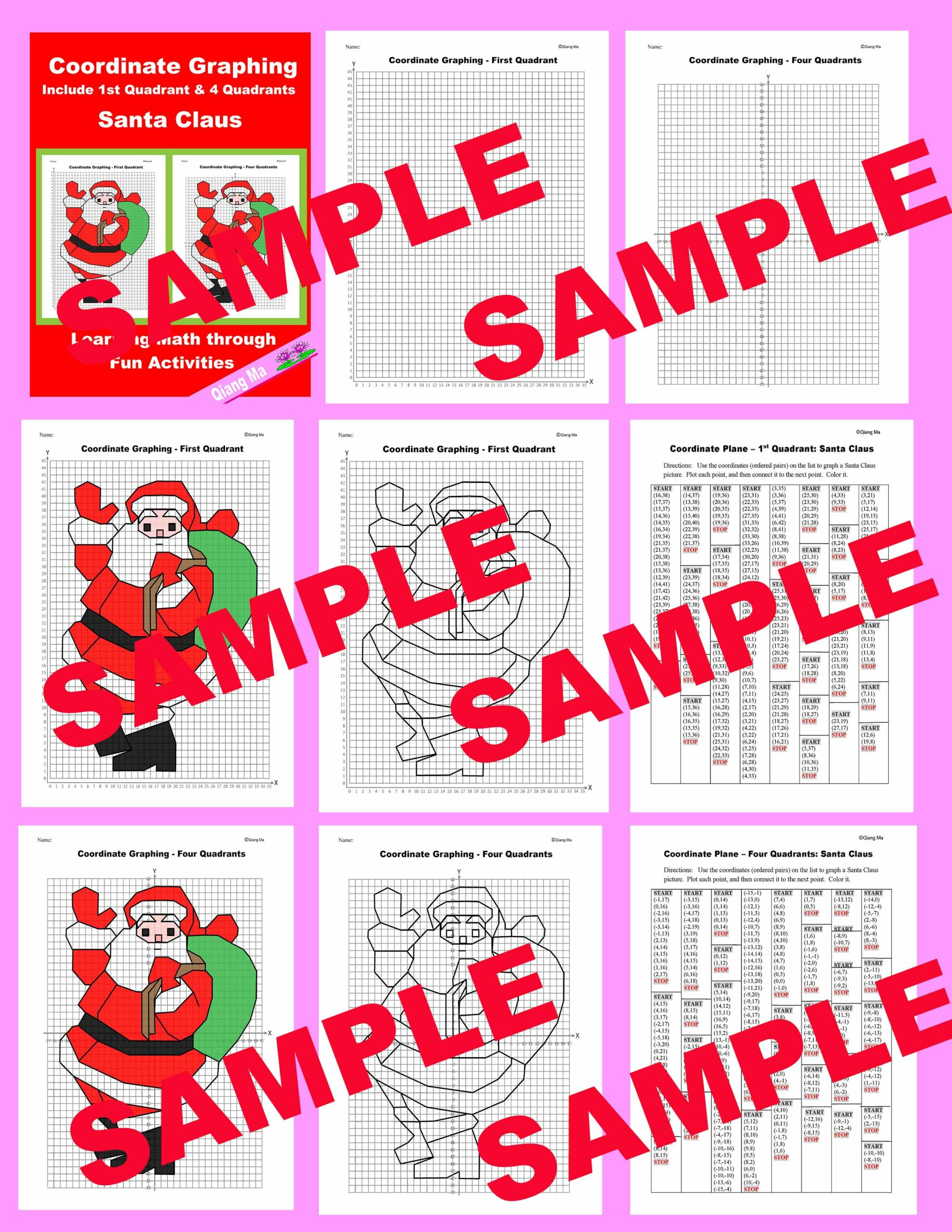 graphing christmas coordinates math art activity our family code father christmas graphing worksheets Graphing Christmas Coordinates Math Art Activity - Our Family Code | Father Christmas Graphing Worksheets