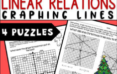 Solving Linear Systems by Graphing Christmas Worksheets Answers