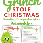 Grinch Reading Comprehension Worksheets For Early And Upper | How the Grinch Stole Christmas Worksheets