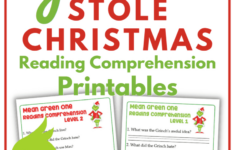 Grinch Reading Comprehension Worksheets For Early And Upper | How the Grinch Stole Christmas Worksheets
