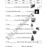 Helper Word Christmas Fill-In-The-Blank – Esl Worksheetsecily | Christmas Fill In The Blank Worksheets