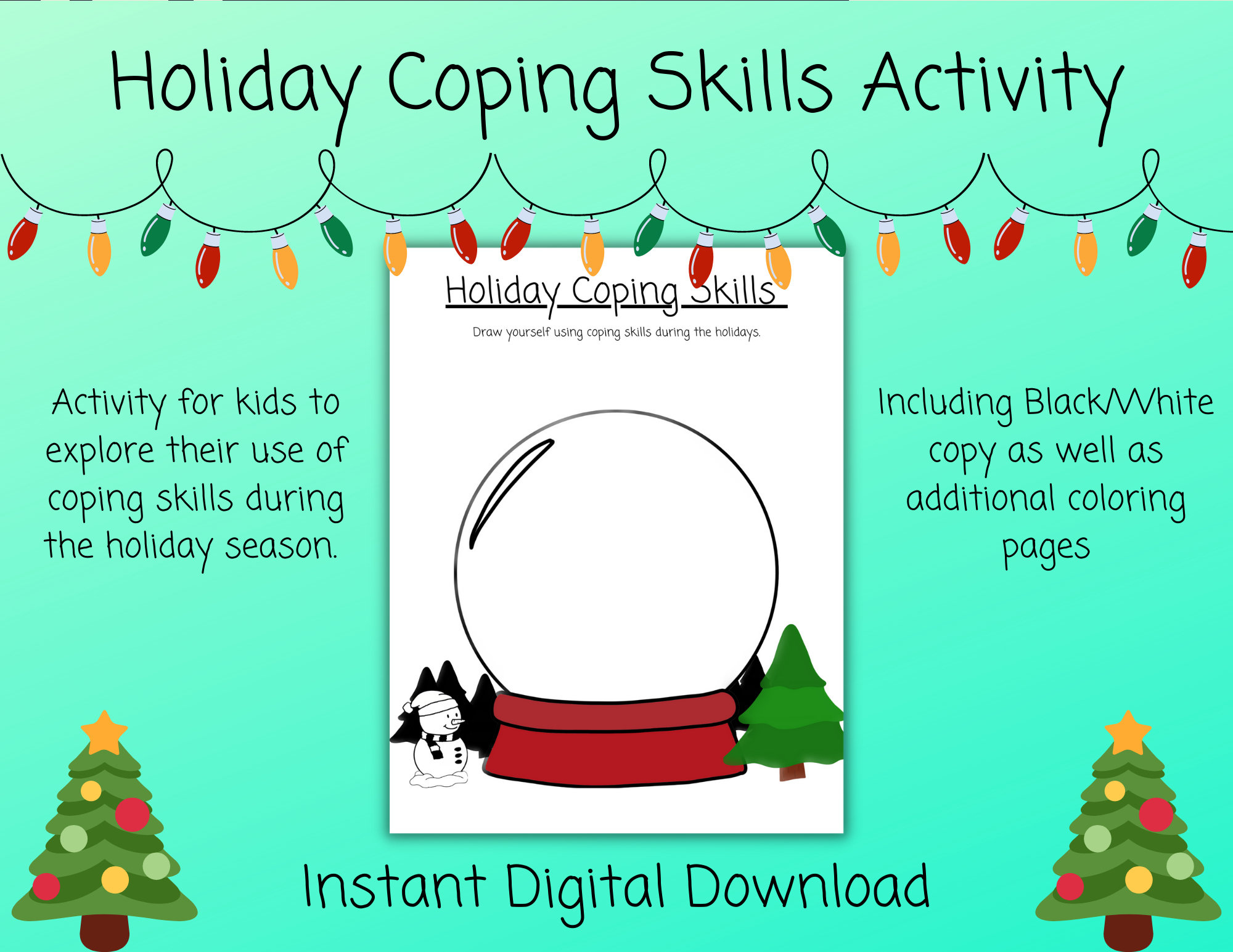 holiday coping skills coping skills worksheet coloring pages coping skills christmas counseling worksheets free Holiday Coping Skills | Coping Skills Worksheet | Coloring Pages | Coping Skills Christmas Counseling Worksheets Free