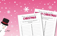 How Many Words Can You Make Out of Christmas Worksheets How Many Words Can You Make Out of Christmas Worksheets