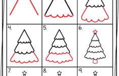 How To Draw A Christmas Tree – Fun With Mama | Christmas Tree Guidance Worksheets