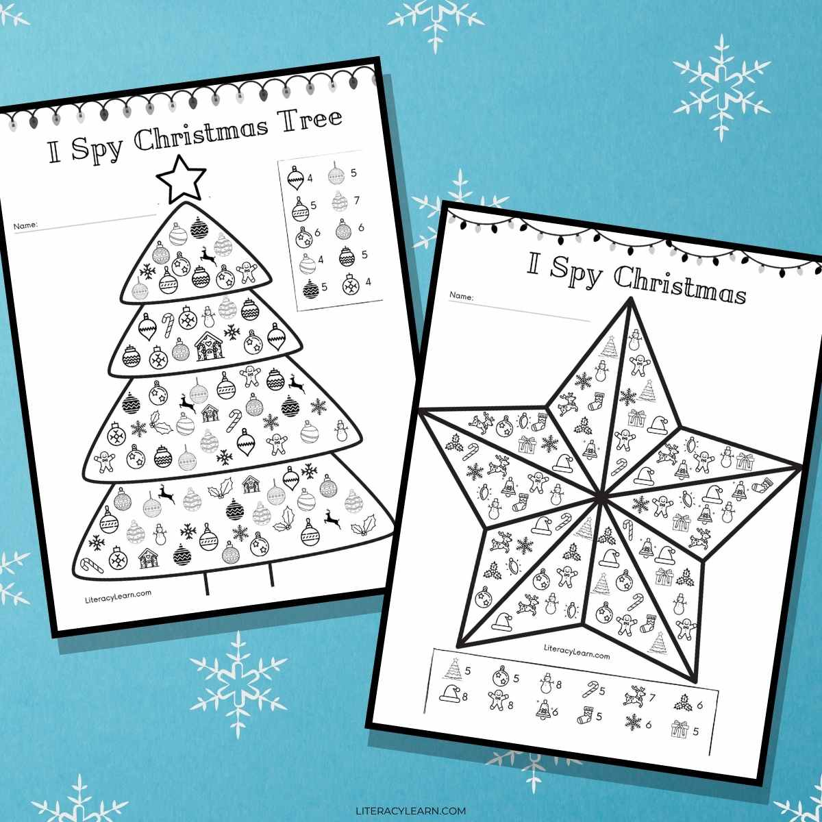 I Spy Christmas - Free Printables! - Literacy Learn | Free Printable I Spy Christmas Worksheets