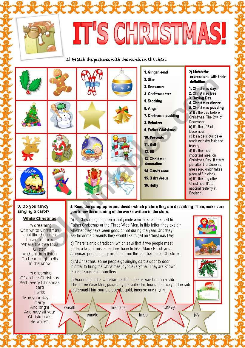 itaas christmas esl worksheetnuria08 what does christmas mean to you worksheets Itã‚´s Christmas! - Esl Worksheetnuria08 | What Does Christmas Mean To You Worksheets