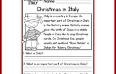 2nd Grade Christmas Reading Comprehension Worksheets