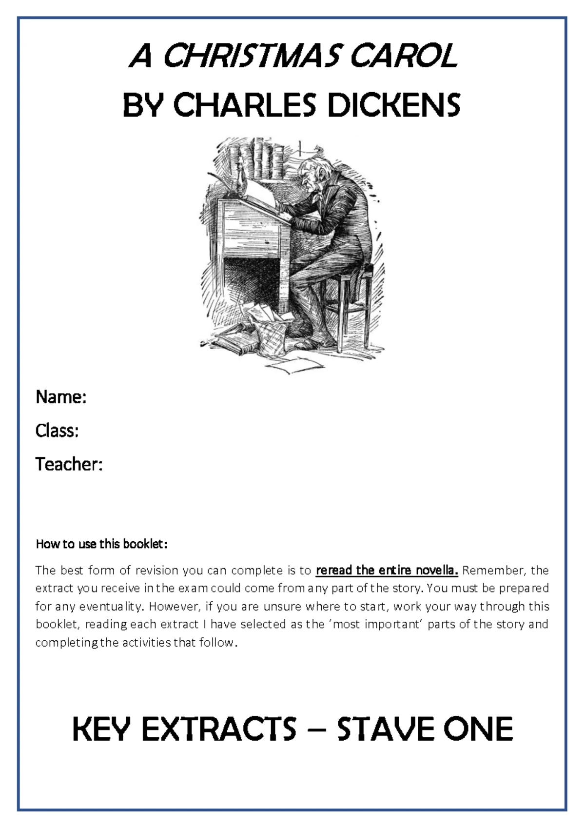 Key Extracts And Revision Activities For &amp;quot;A Christmas Carol&amp;quot; (Eng | A Lonely Christmas Chemistry Worksheets Answer Key