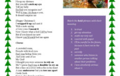 Christmas Song Lyrics Worksheets Christmas Song Lyrics Worksheets