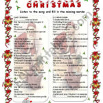 Last Christmas – Wham Song (Fill In) – Esl Worksheetgabitza | Last Christmas Song Worksheets