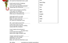 Mariah Carey - All I Want For Christmas Is You Worksheet | All I Want For Christmas Is You Worksheets