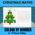 Mash > Christmas > Christmas Maths-Colournumber | Christmas Maths Mosaic Worksheets