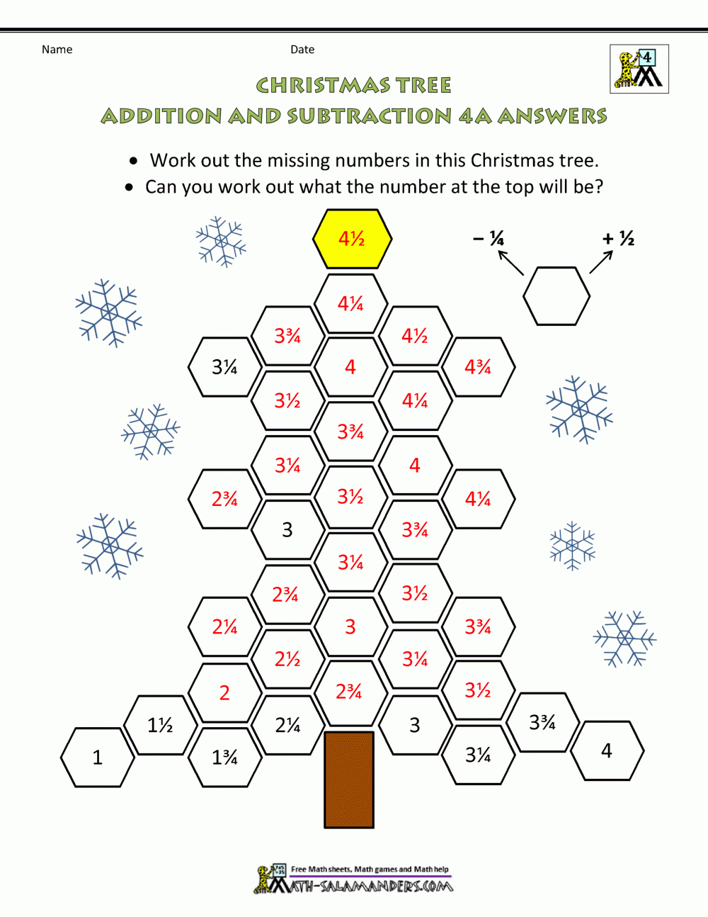 Math Christmas Activities 4Th Grade - Worksheets Library | Christmas Math Worksheets 4th Grade