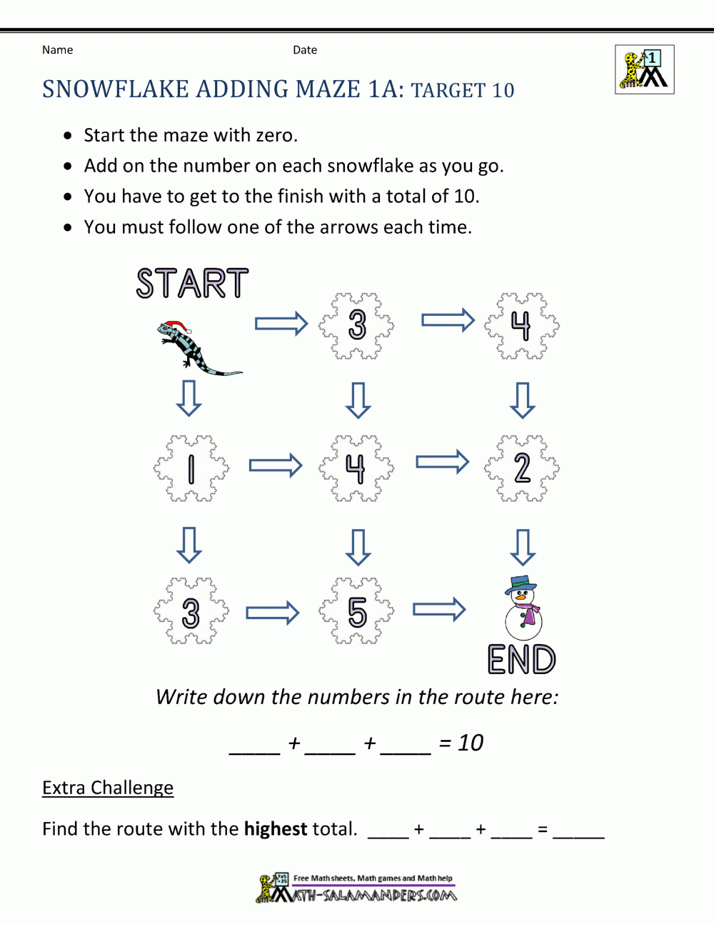 Math Christmas Worksheets First Grade | First Grade Christmas Math Worksheets