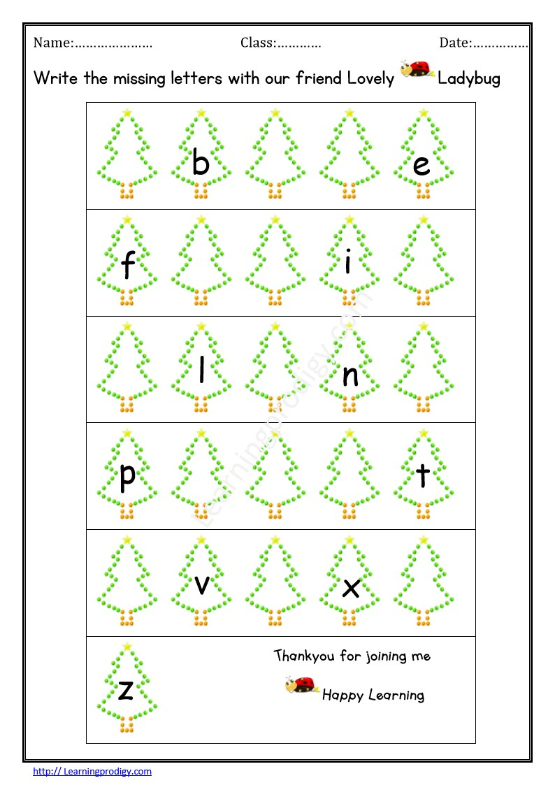 Missing Letters Archives - Page 4 Of 4 - Worksheet.learningprodigy | Christmas Missing Letter Worksheets