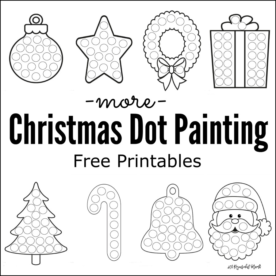 more christmas dot painting free printables the resourceful mama dot dot christmas worksheets More Christmas Dot Painting {Free Printables} - The Resourceful Mama | Dot Dot Christmas Worksheets