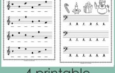 Free Christmas Music Worksheets