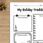 My Holiday Traditions Worksheet: Invite Kids To Write And Share | My Christmas Traditions Worksheets