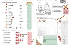 Noël – Christmas Vocabulary In French – Ks3 Worksheet | Teaching | French Christmas Worksheets Free
