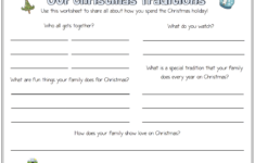 My Christmas Holiday Worksheets