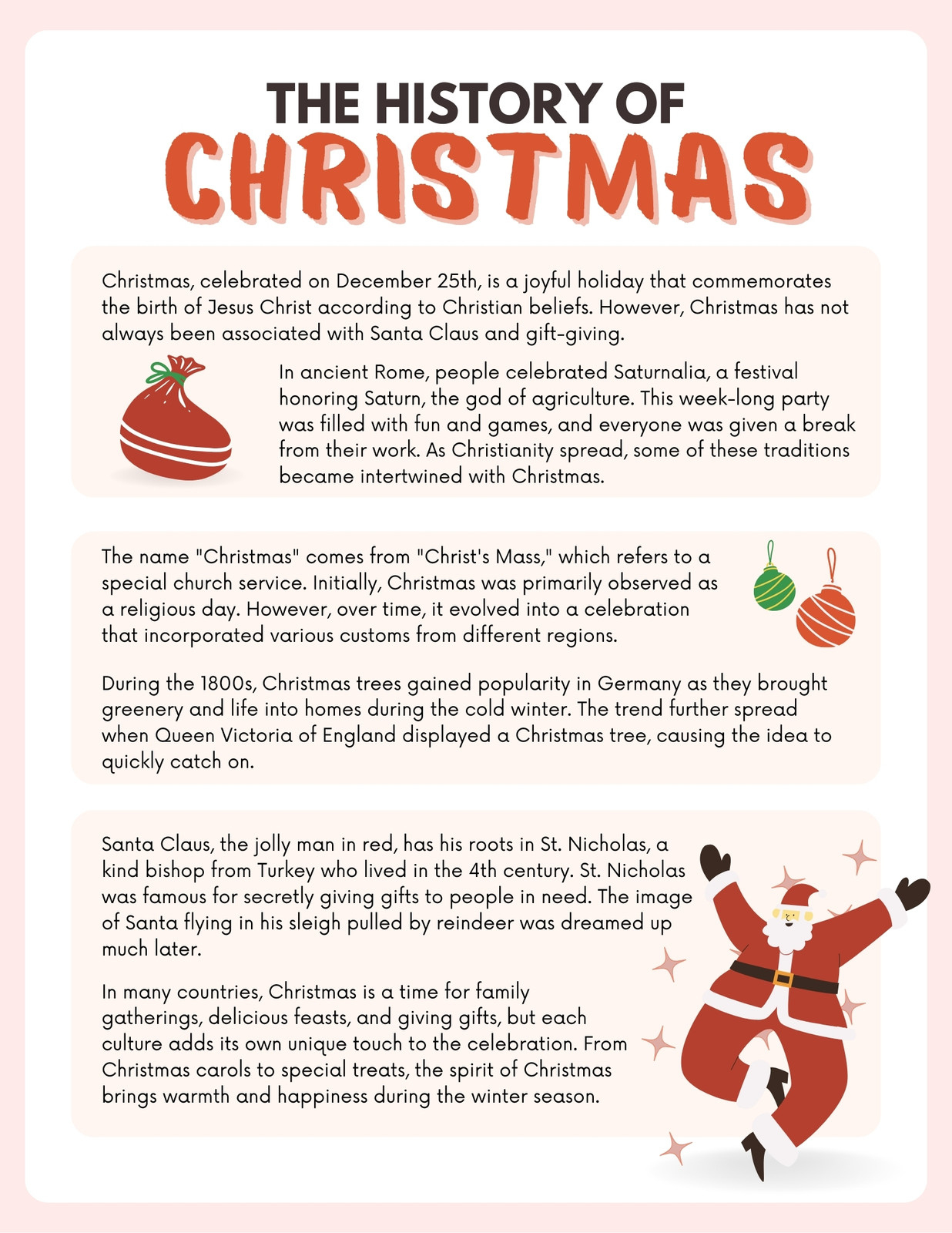 Page 2 - Customize 917+ Christmas Worksheet Templates Online | The History of Christmas Worksheets