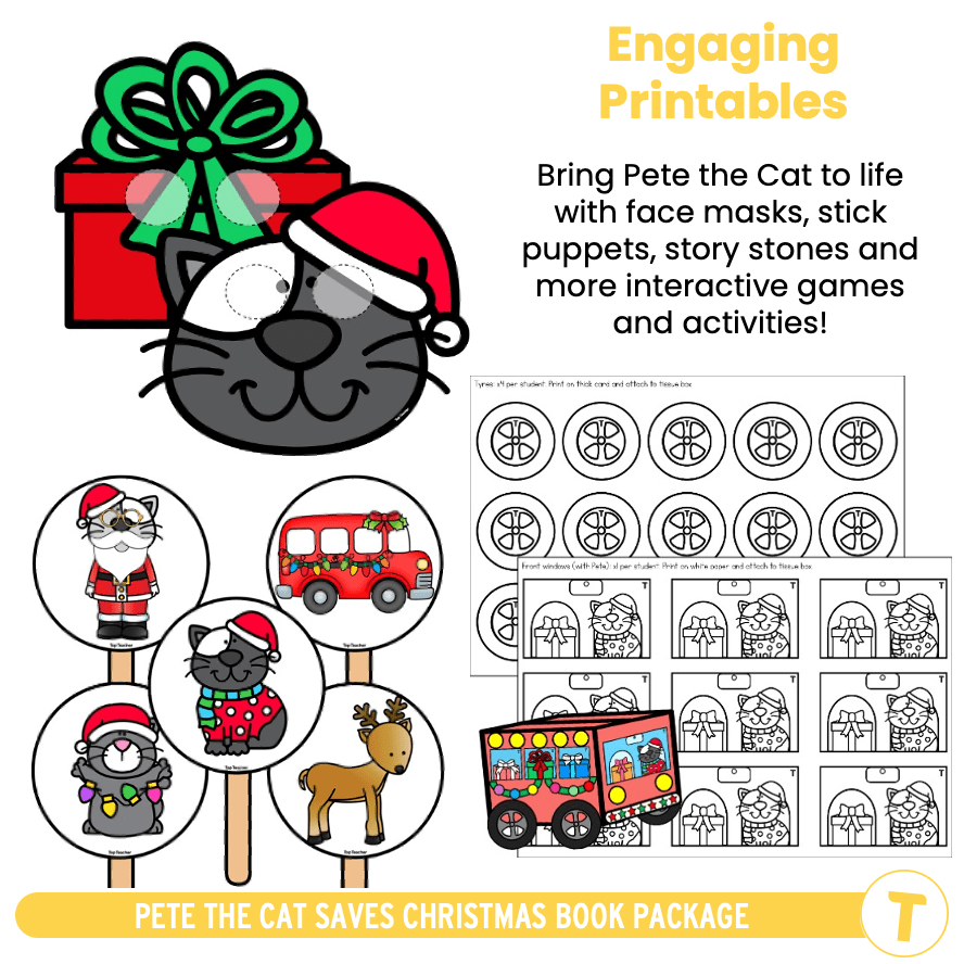 pete the cat saves christmas package top teacher pete the cat saves christmas worksheets Pete The Cat Saves Christmas Package - Top Teacher | Pete the Cat Saves Christmas Worksheets