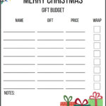 Printable Christmas Budget | Download | Gift Planner | Pdf File | Christmas List Budget Worksheets