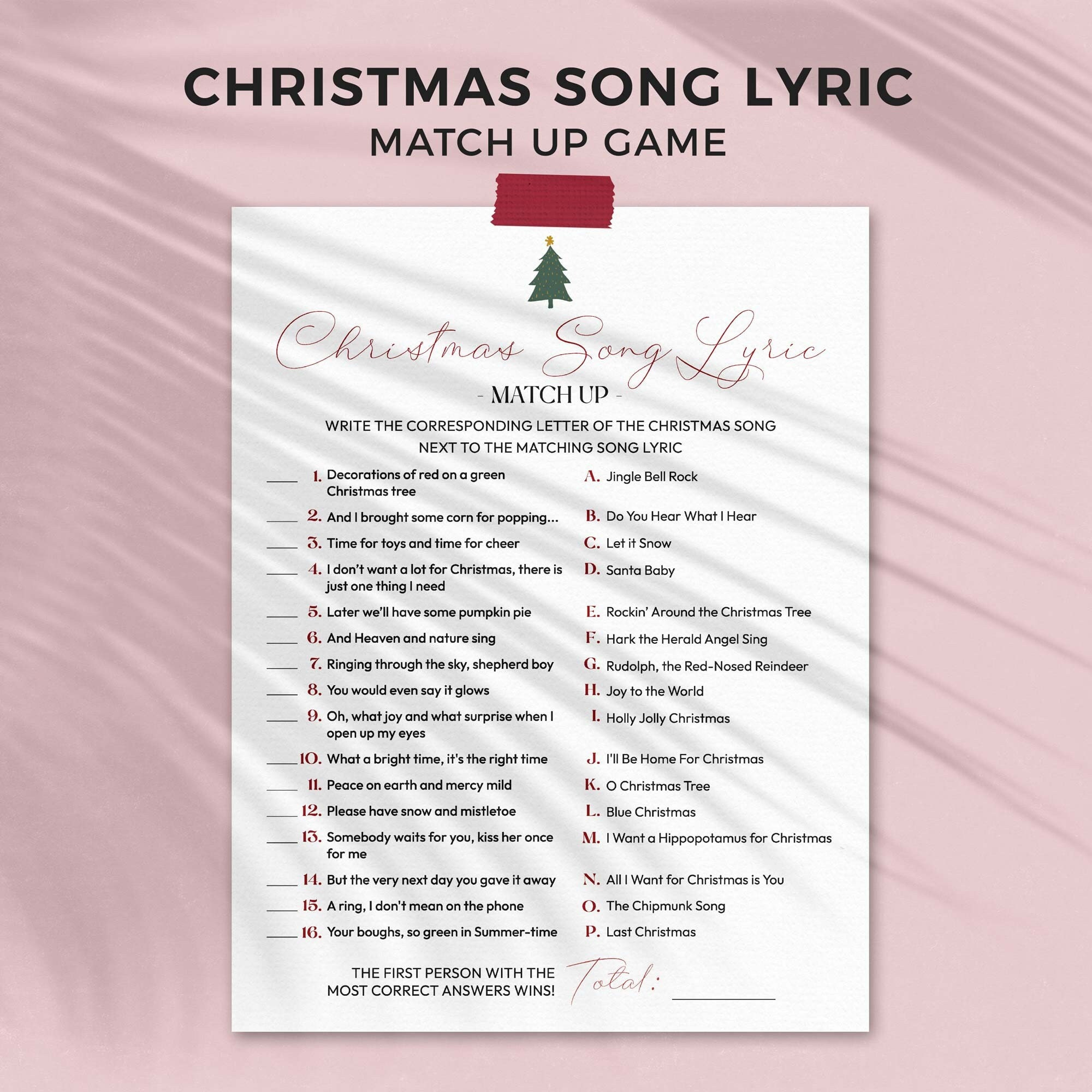 printable christmas song lyric match up game xmas music quiz for christmas song challenge worksheets Printable Christmas Song Lyric Match Up Game | Xmas Music Quiz For | Christmas Song Challenge Worksheets