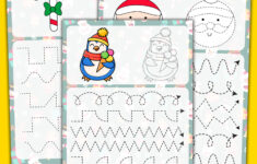 Christmas Pencil Control Worksheets Tracing Lines Christmas Pencil Control Worksheets Tracing Lines