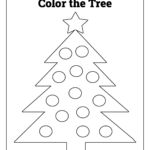 Printable Christmas Tree Coloring Pages And Sheets – Free | Christmas Tree Drawing Worksheets