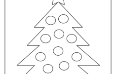 Printable Christmas Tree Coloring Pages And Sheets – Free | Christmas Tree Drawing Worksheets