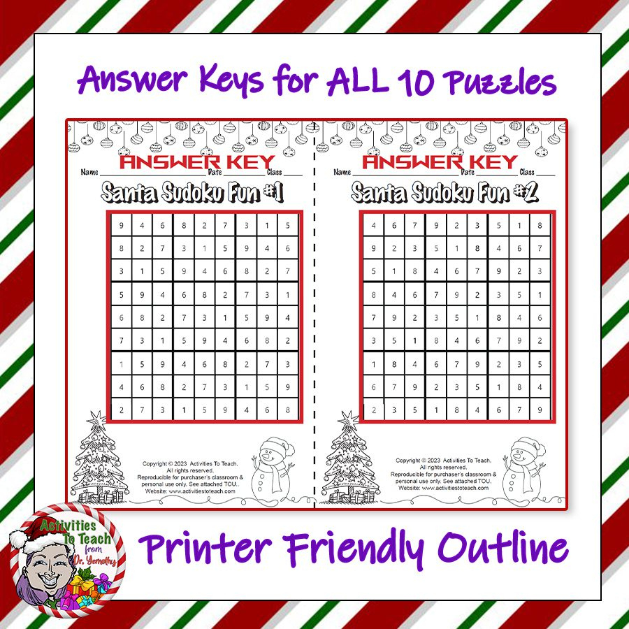Puzzle Answer Key Logic Christmas Sweater Holiday Reading Logic | Ugly Christmas Sweater Worksheets Answer Key