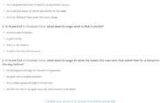 A Christmas Carol Worksheets Answer Key A Christmas Carol Worksheets Answer Key