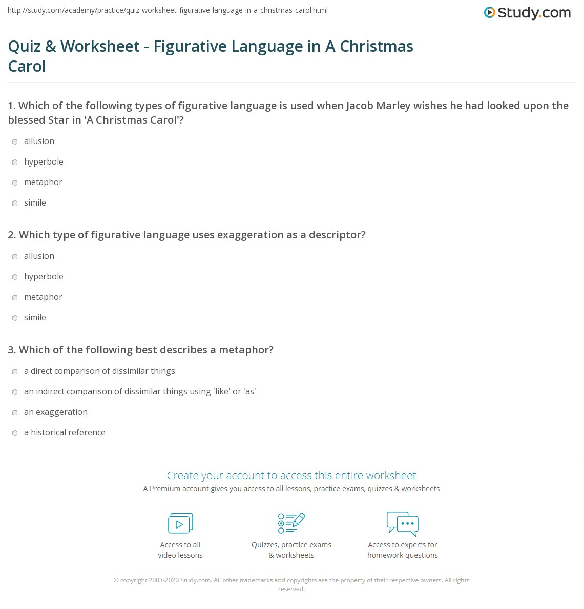 quiz worksheet figurative language in a christmas carol a christmas carol figurative language worksheets answer key Quiz & Worksheet - Figurative Language In A Christmas Carol | A Christmas Carol Figurative Language Worksheets Answer Key